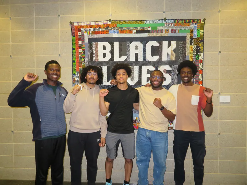 Students at a Black in Genetics event