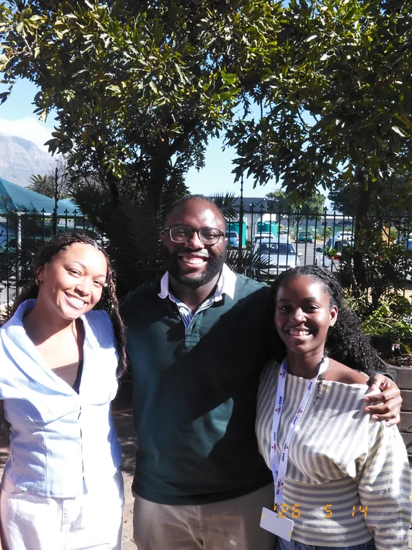Etornam smiling with friends